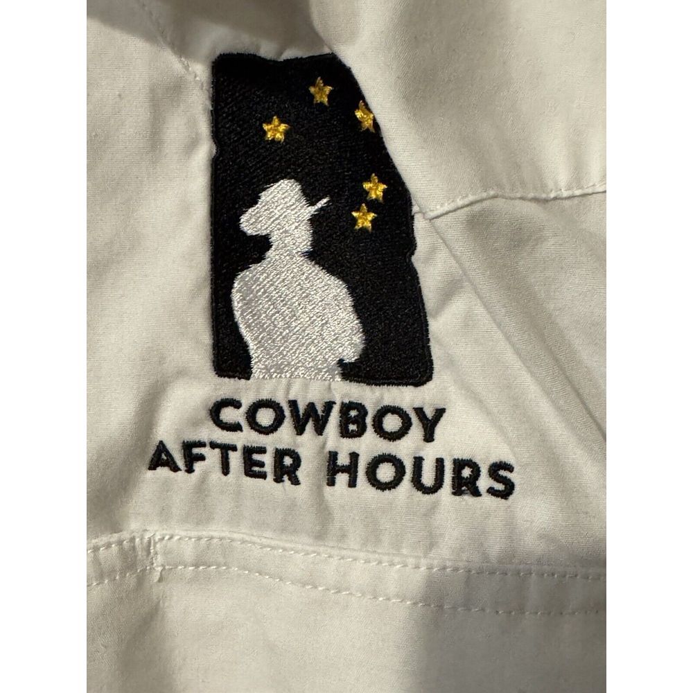 Gibson XXL White Pearl‎  Snap Button Down Cowboy After hours